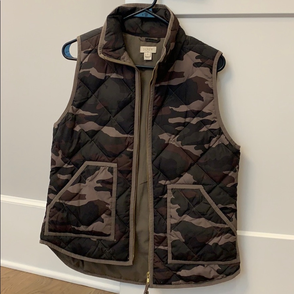 J. Crew camo vest